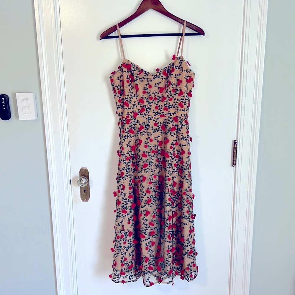 Dress the Population spring midi dress size small